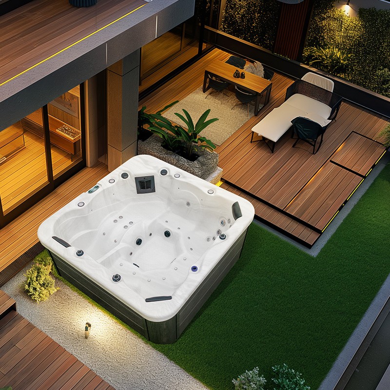 outdoor spa hot tub