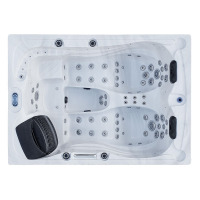 Lyxig 3-personers bubbelpool 68 massagestrålar utomhus bubbelpool spa