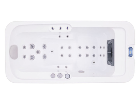 Akryl 1-persons spabad mini-bubbelpool utomhus