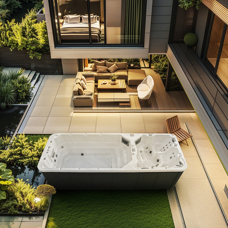 small outdoor hot tub