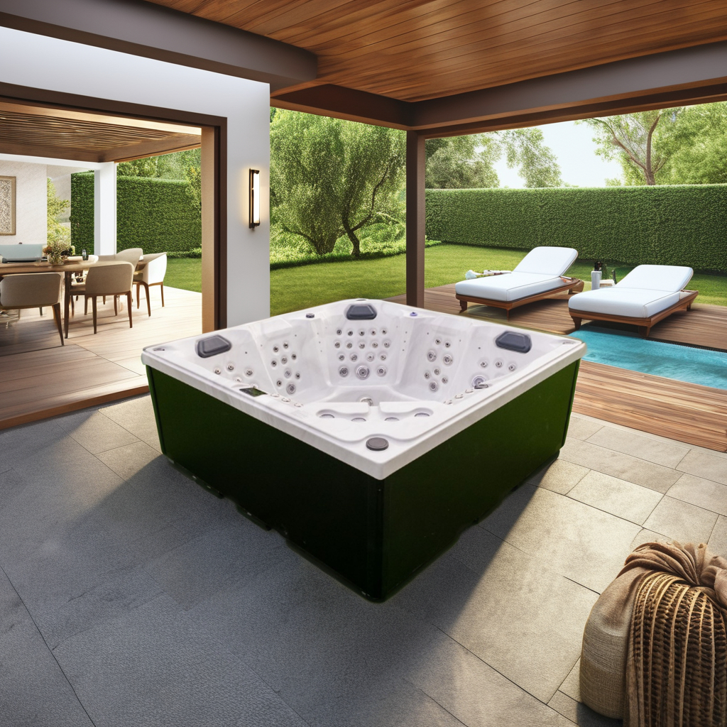 outdoor spa hot tub