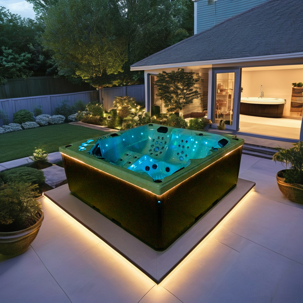 acrylic spa hot tub