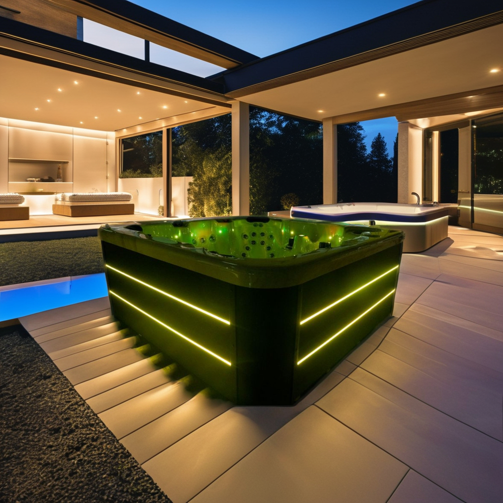 acrylic spa hot tub