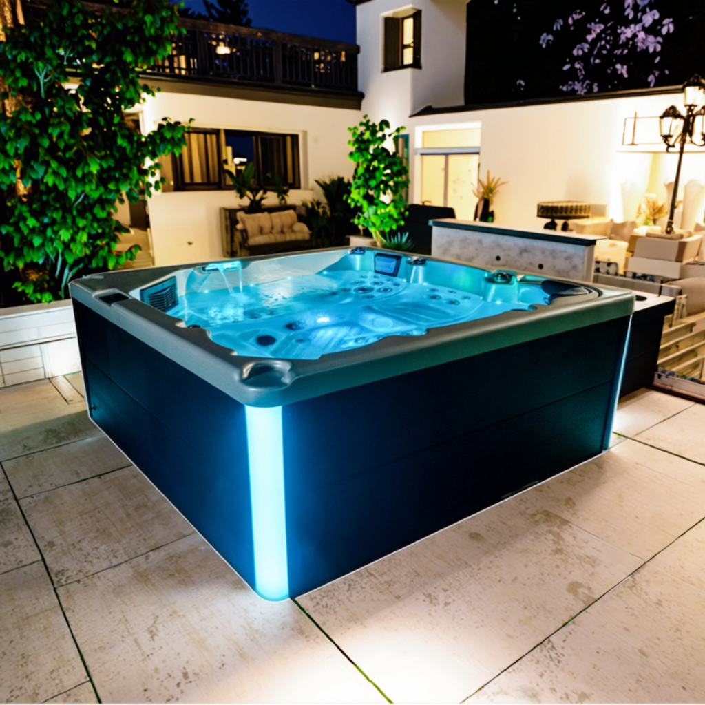 outdoor whirlpool hot tub