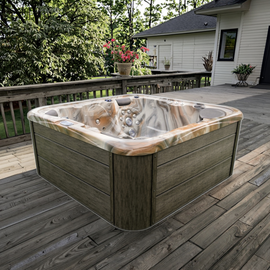 outdoor whirlpool hot tub