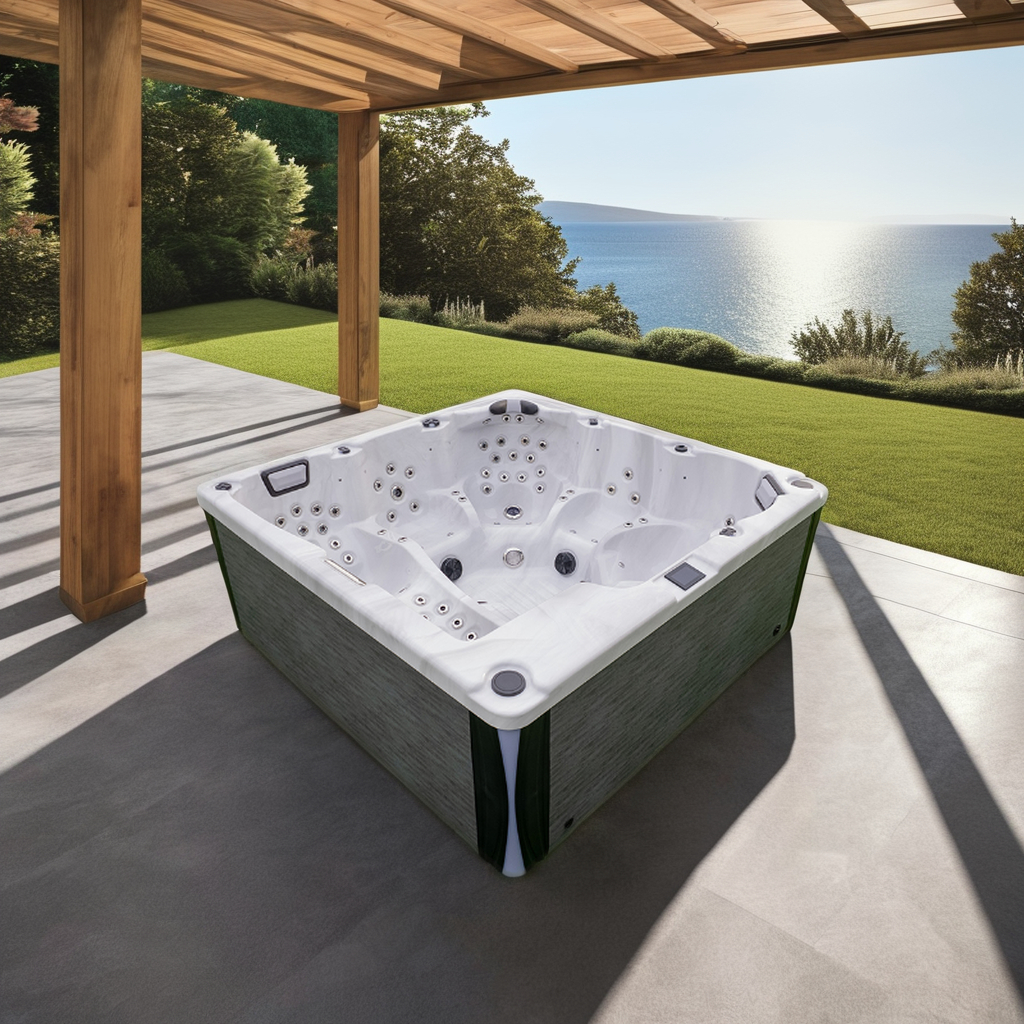 outdoor whirlpool hot tub