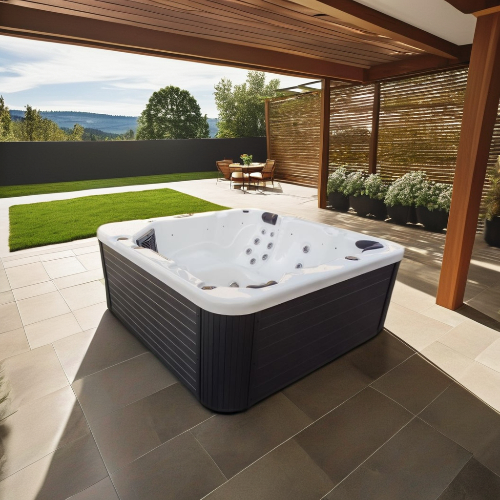 outdoor whirlpool hot tub