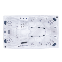 Grote jacuzzi en bubbelbad voor 9 personen, ideaal voor buiten.