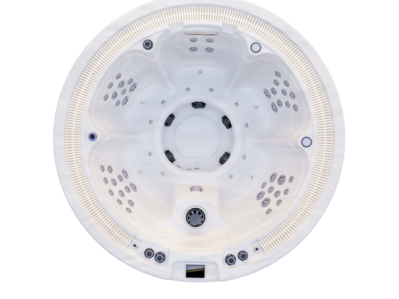 Baignoire balnéo ronde en acrylique pour extérieur