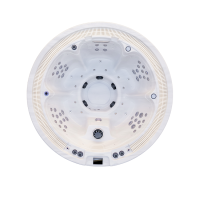 Baignoire balnéo ronde en acrylique pour extérieur