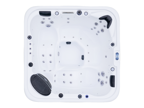 Hydromasaż na świeżym powietrzu, nowoczesne życie, jacuzzi