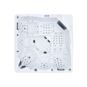 Cada cu hidromasaj încălzită din acril pentru grădină, cu jeturi reglabile