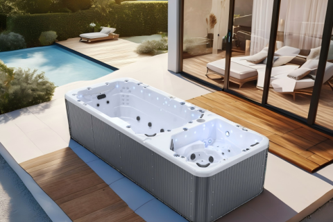 Can a swim spa hot tub be heated?