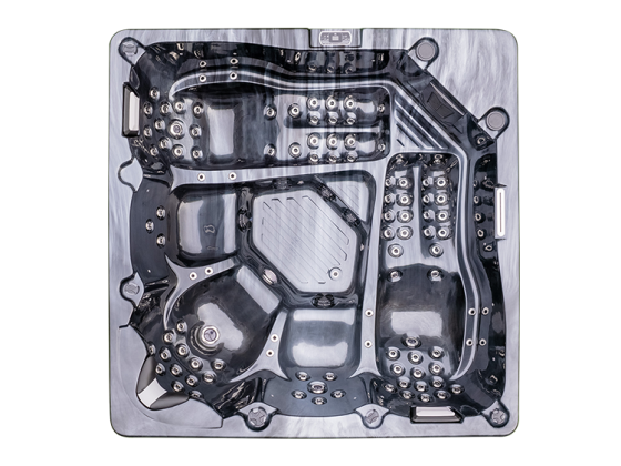 5 Person Hot Tub Spa with Hydro Jets Color Changing Lights