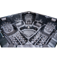 5 Person Hot Tub Spa with Hydro Jets Color Changing Lights