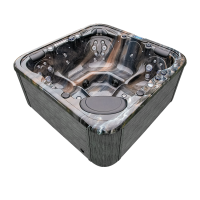 Venkovní vířivka s vyhřívanou vířivkou a nastavitelnými tryskami