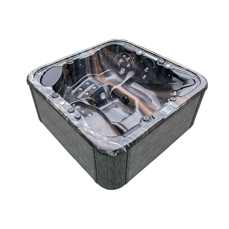 Venkovní vířivka s vyhřívanou vířivkou a nastavitelnými tryskami