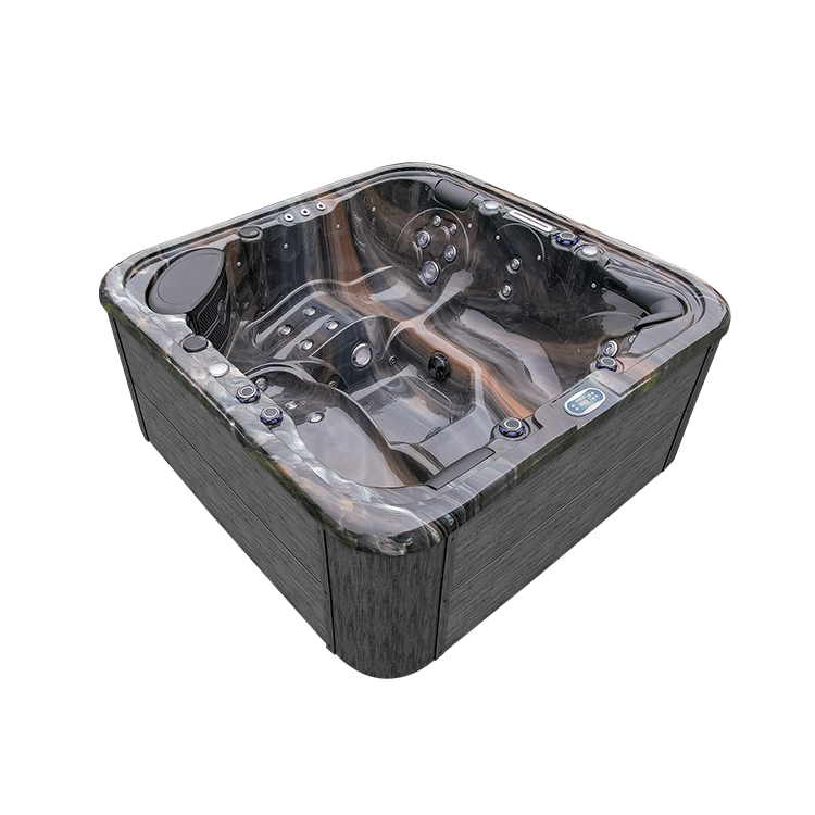 Venkovní vířivka s vyhřívanou vířivkou a nastavitelnými tryskami