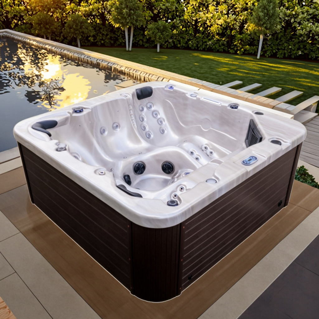 outdoor whirlpool hot tub