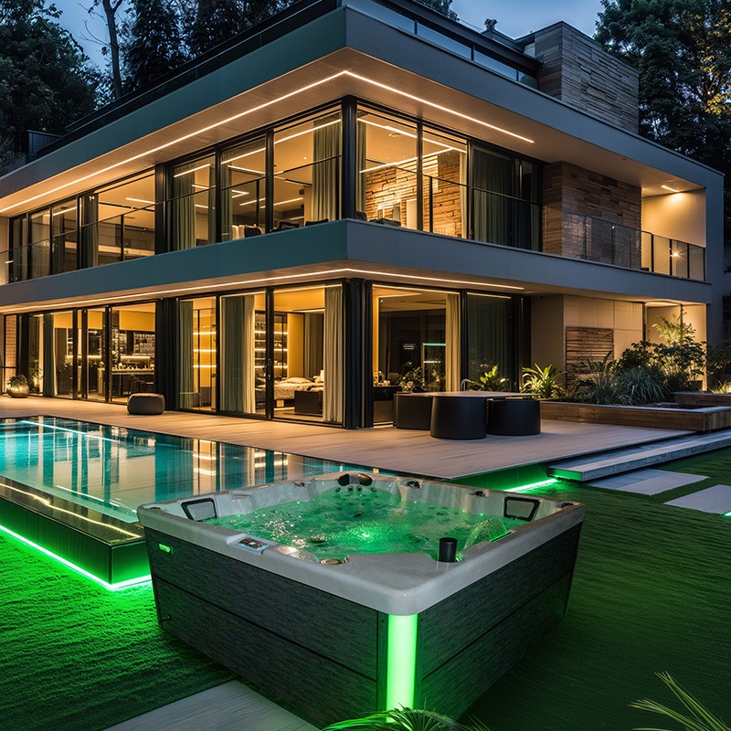 outdoor whirlpool spa