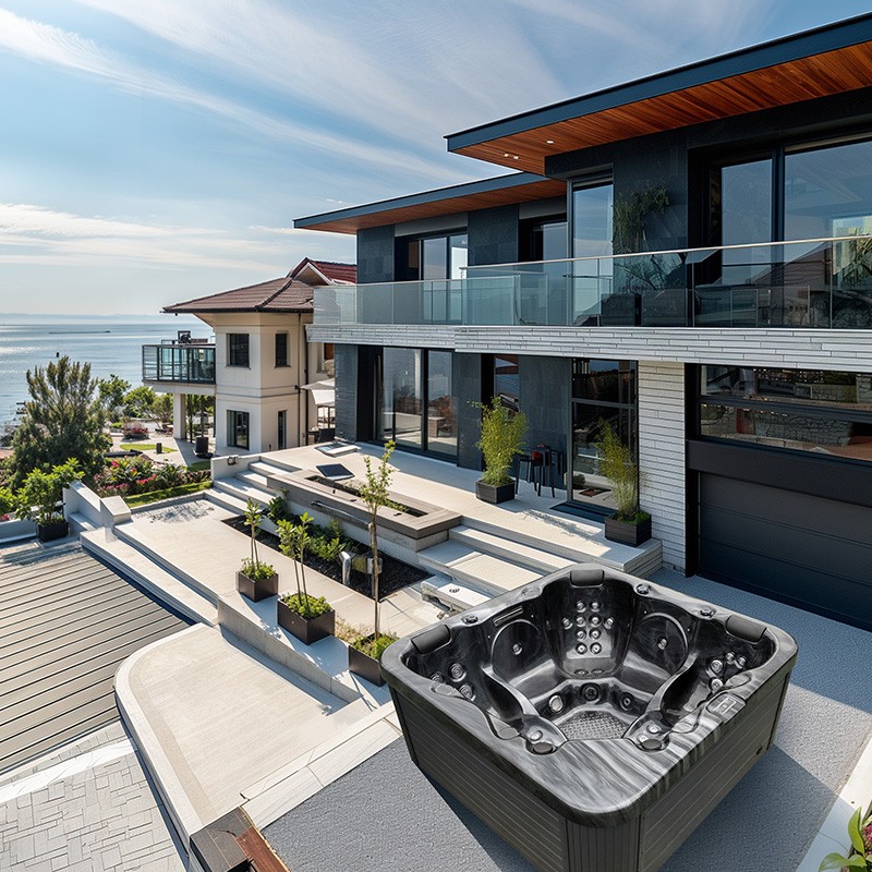 outdoor spa hot tub