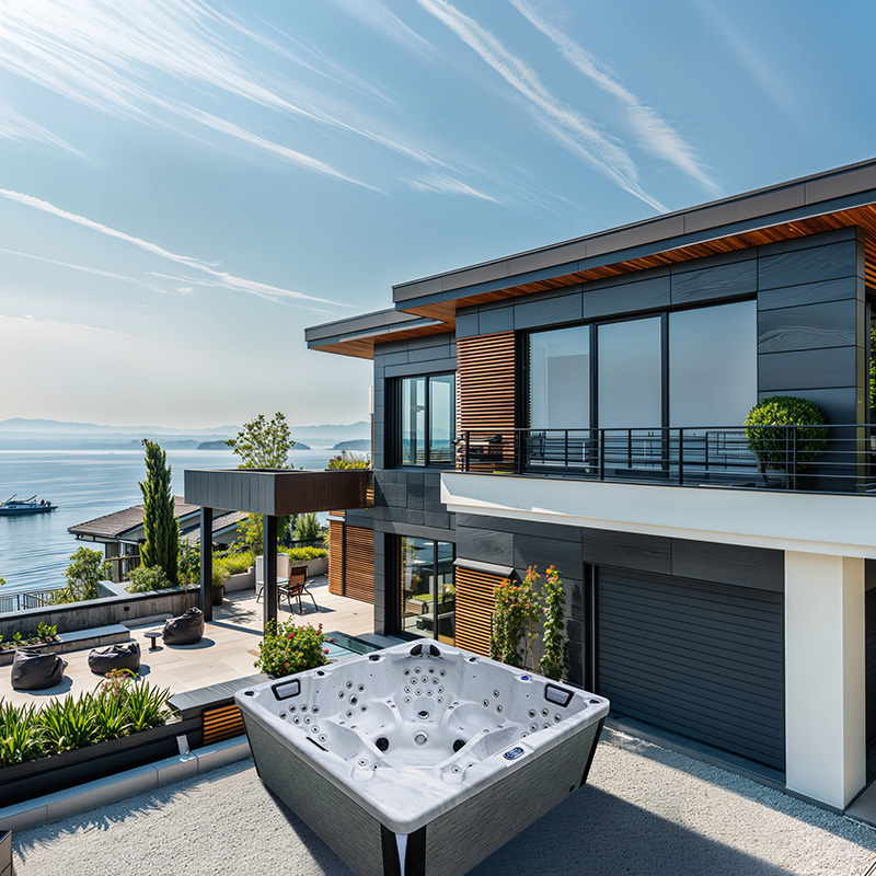 outdoor spa hot tub