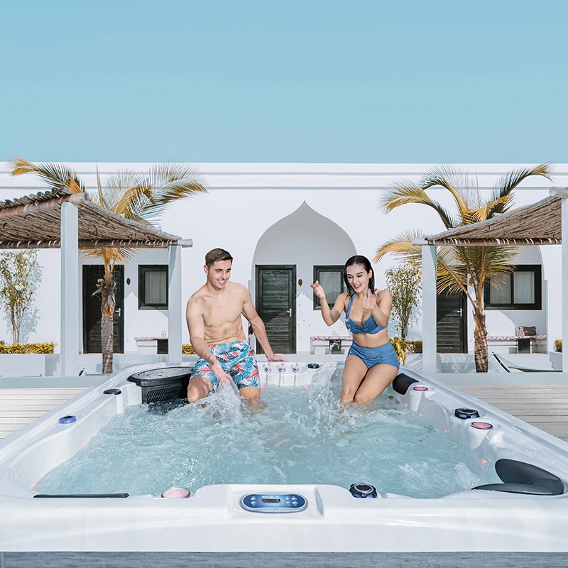 outdoor swim spa
