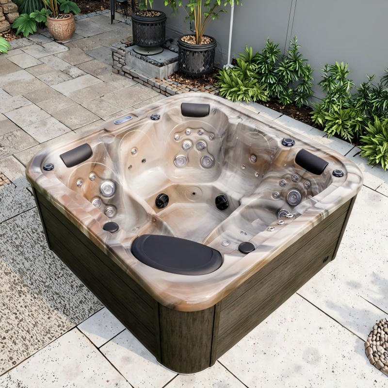 outdoor whirlpool hot tub