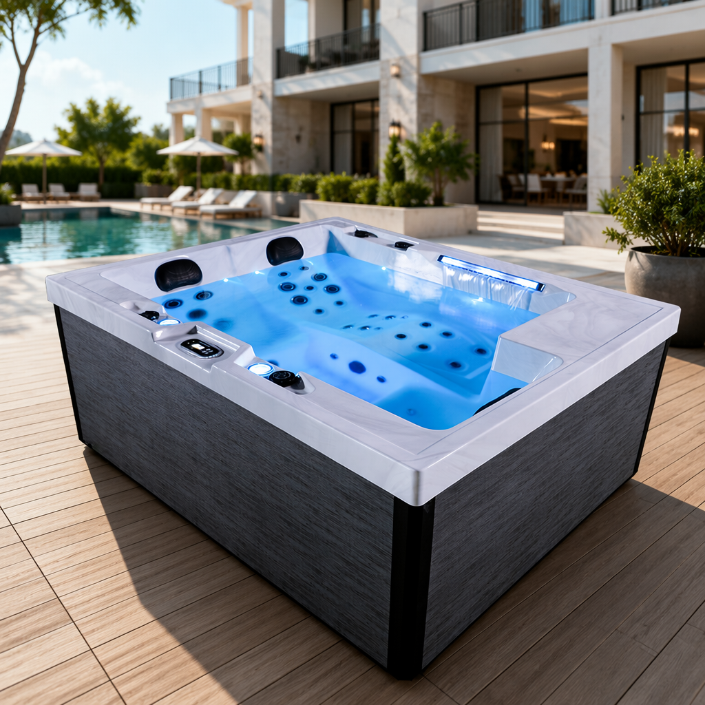 outdoor whirlpool hot tub