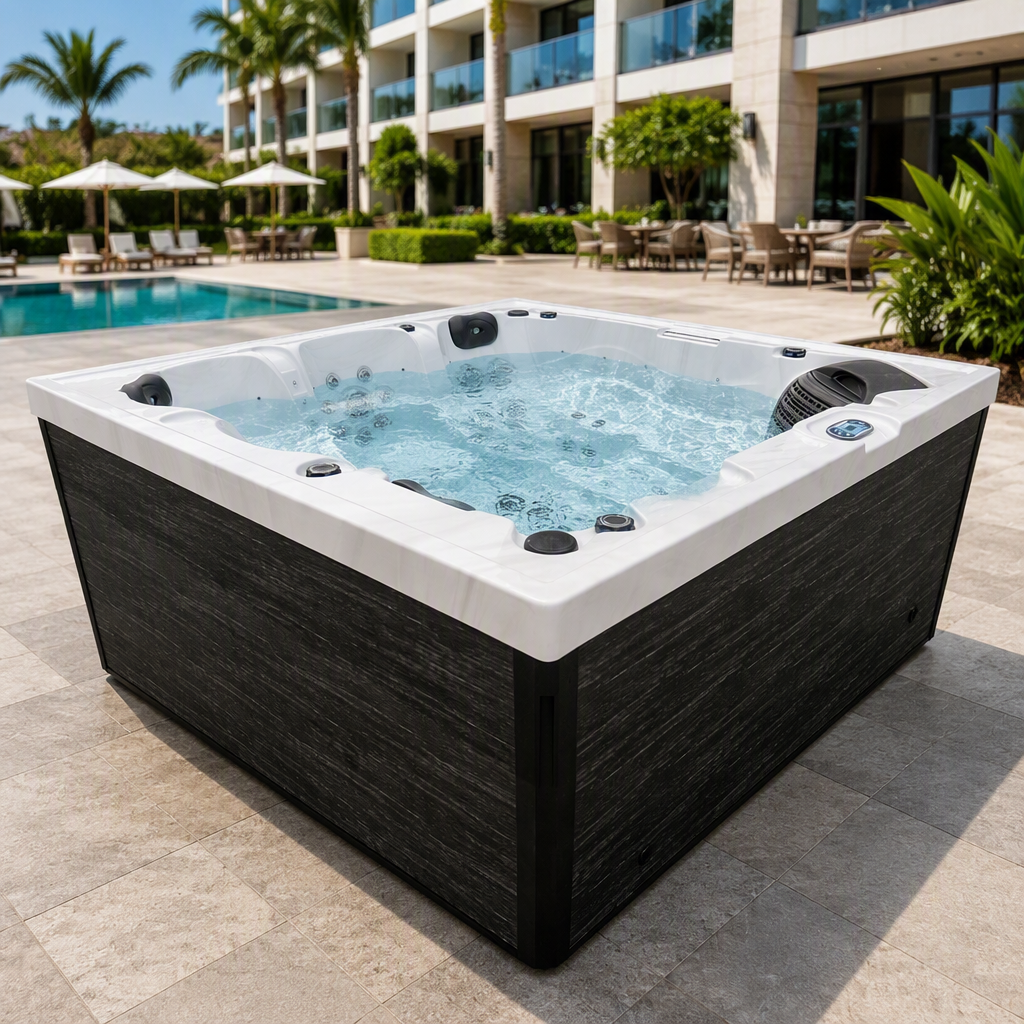 outdoor spa hot tub