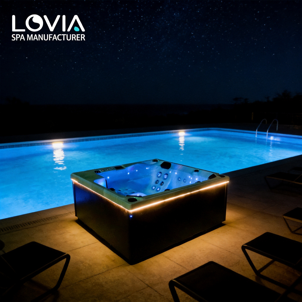 outdoor spa hot tub