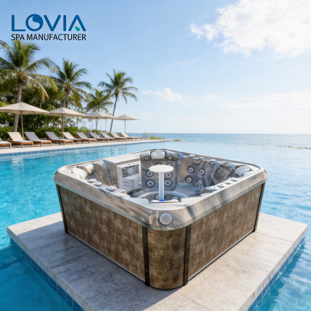 outdoor spa hot tub