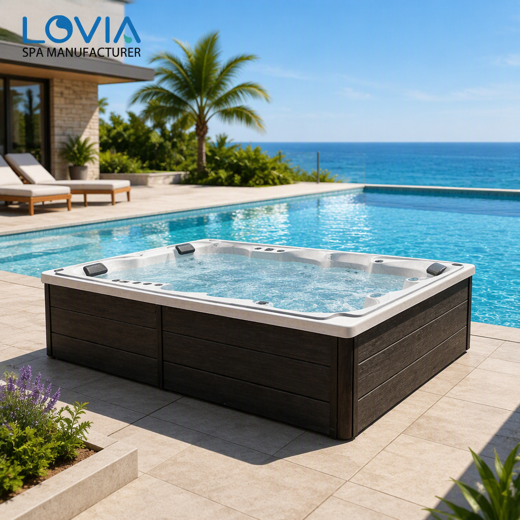 Energy-Efficient Outdoor Swim Spa Energy-Efficient Outdoor Swim Spa