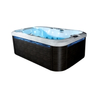 2 Person Hot Tub Spa with Double Lounger Outdoor Whirlpool