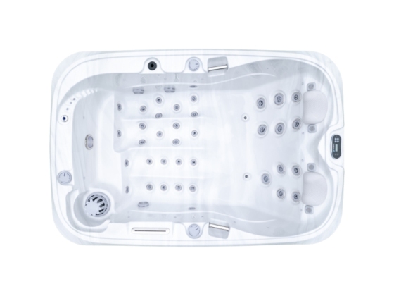 2 Person Hot Tub Spa with Double Lounger Outdoor Whirlpool