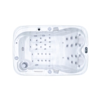 2 Person Hot Tub Spa with Double Lounger Outdoor Whirlpool
