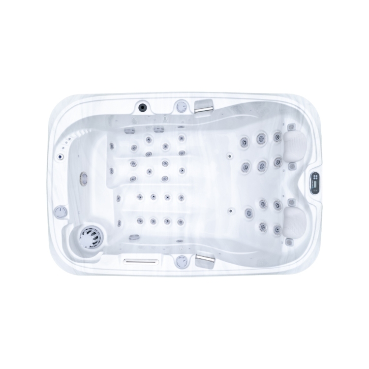 2 Person Hot Tub Spa with Double Lounger Outdoor Whirlpool