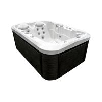 2 Person Hot Tub Spa with Double Lounger Outdoor Whirlpool