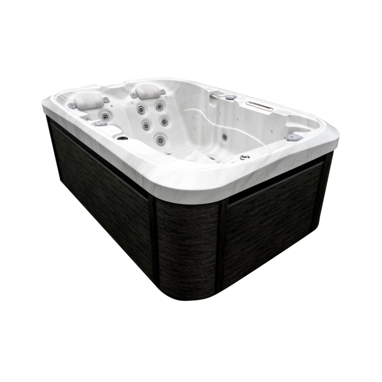 2 Person Hot Tub Spa with Double Lounger Outdoor Whirlpool