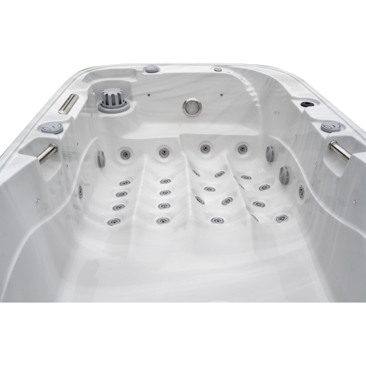 2 Person Hot Tub Spa with Double Lounger Outdoor Whirlpool