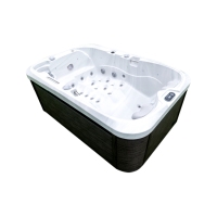 2 Person Hot Tub Spa with Double Lounger Outdoor Whirlpool
