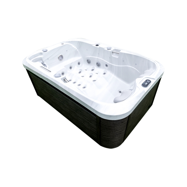 2 Person Hot Tub Spa with Double Lounger Outdoor Whirlpool