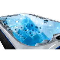 2 Person Hot Tub Spa with Double Lounger Outdoor Whirlpool