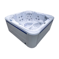 6 Person Outdoor Spa 1 Lounger 5 Seats Hot Tub Whirlpool