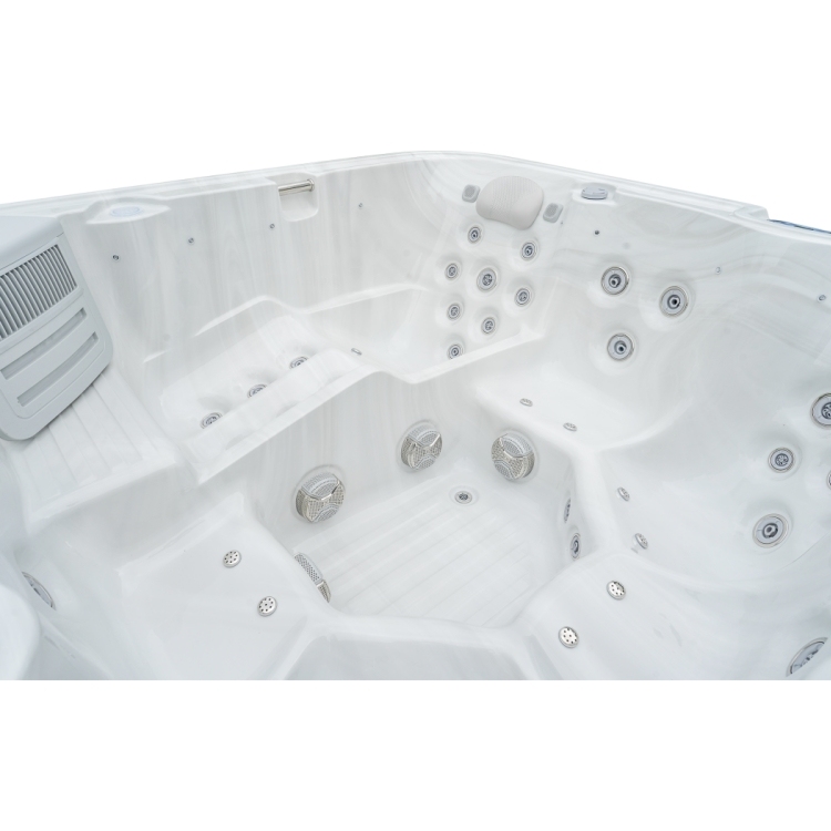 6 Person Outdoor Spa 1 Lounger 5 Seats Hot Tub Whirlpool