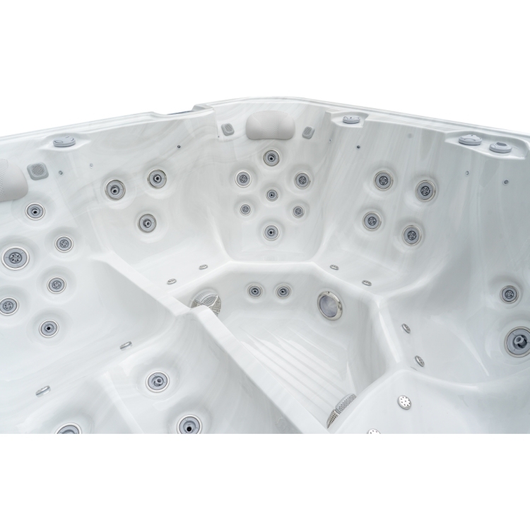 6 Person Outdoor Spa 1 Lounger 5 Seats Hot Tub Whirlpool