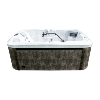 Two Person Whirlpool Spa Compact Couples Hot Tub for Garden