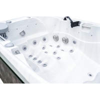 Two Person Whirlpool Spa Compact Couples Hot Tub for Garden