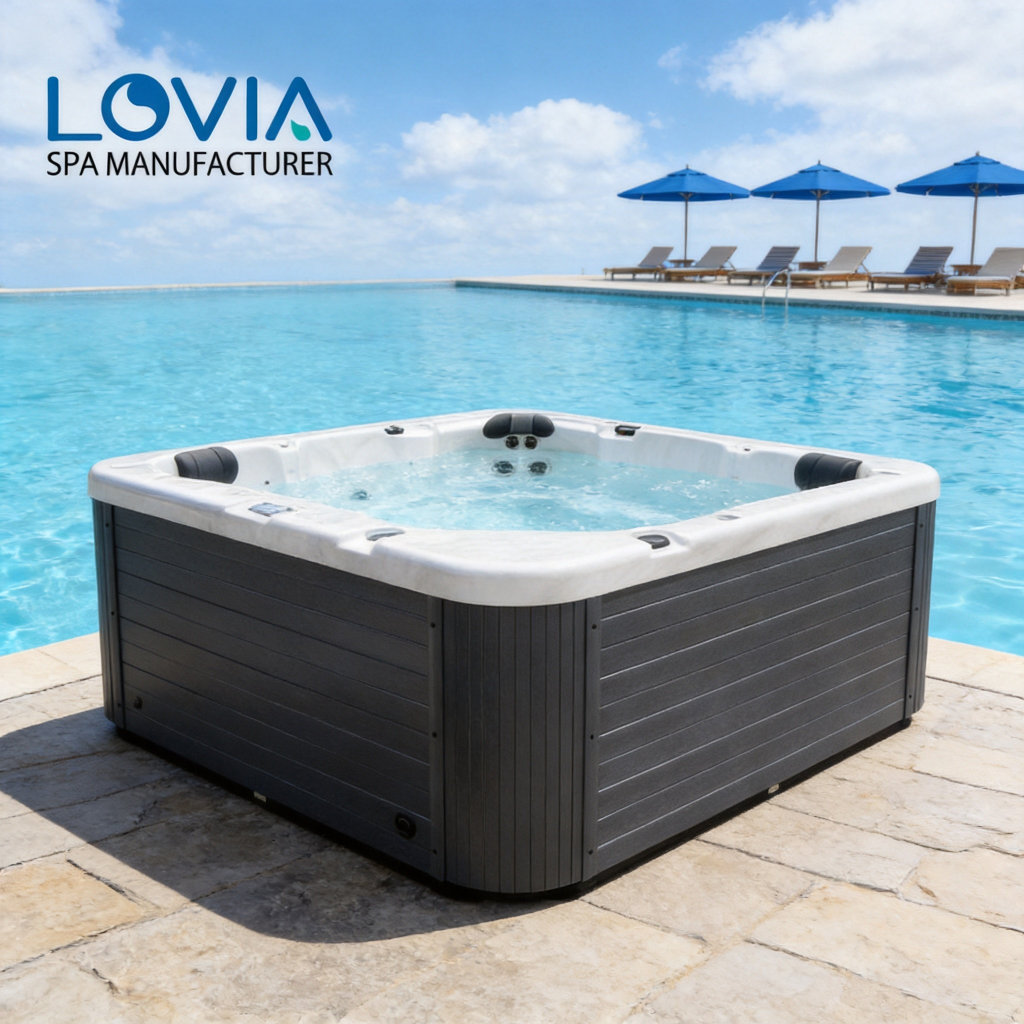 outdoor jacuzzi tub