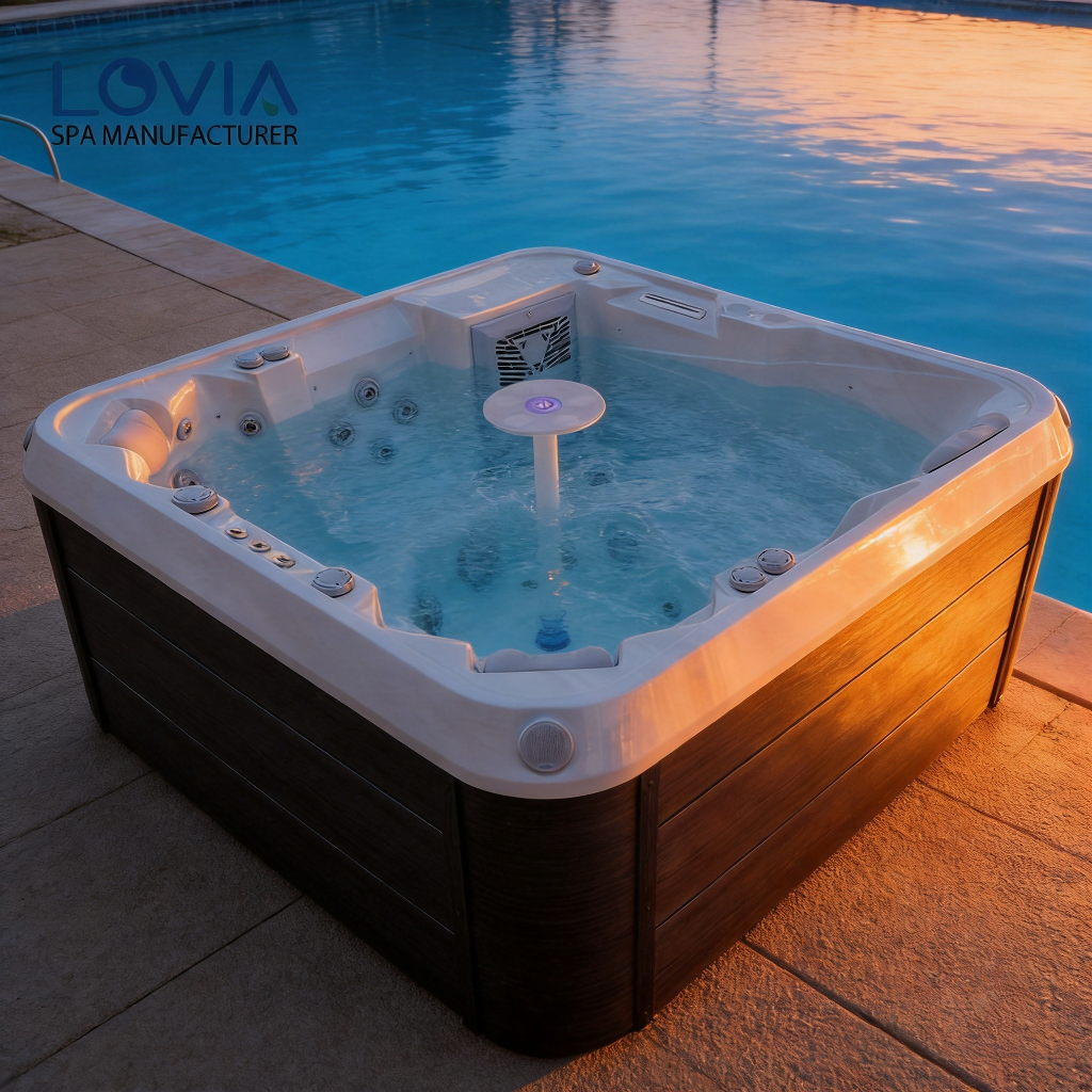 modern outdoor jacuzzi tub